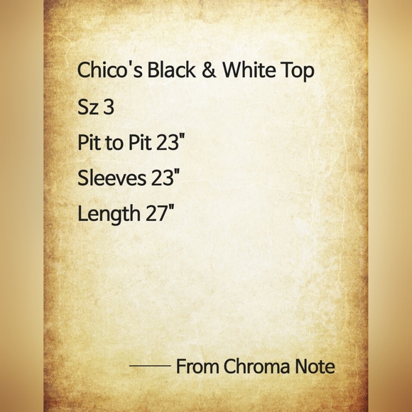 Chico's Knit Kit White Black Butterfly Floral Long Sleeve Top Sz 3 or L Gothic - Picture 14 of 14